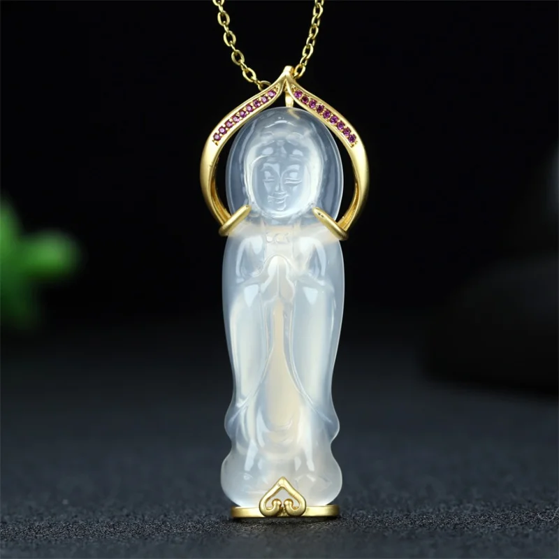 Hot Selling Natural Hand-carved Inlay Copper Plated 24k Guanyin Buddha Necklace Pendant Fashion Jewelry Men Women Luck Gifts1
Hot Selling Natural Hand-carved Inlay Copper Plated 24k Guanyin Buddha Necklace Pendant Fashion Jewelry Men Women Luck Gifts1