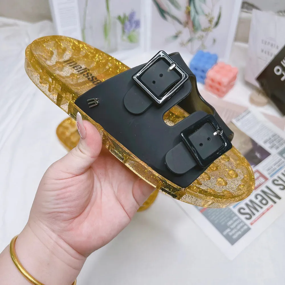 2022 Brazil Melissa New Square Buckle Slippers Women Fashion Jelly Plastic Massage Bottom Slides Beach Shoes SM106
2022 Brazil Melissa New Square Buckle Slippers Women Fashion Jelly Plastic Massage Bottom Slides Beach Shoes SM106