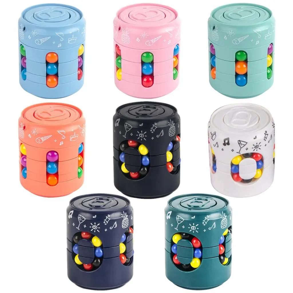 Children's Bean Rotating Can Gyro Fingertips Stress Relief Game Plastic Bean Decompression Toy for Kids
Children's Bean Rotating Can Gyro Fingertips Stress Relief Game Plastic Bean Decompression Toy for Kids
