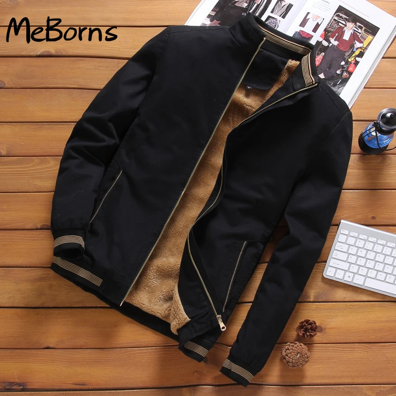 Autumn Mens Bomber Jackets Casual Male Outwear Fleece Thick Warm Windbreaker Jacket Mens Military Baseball Coats Clothing
Autumn Mens Bomber Jackets Casual Male Outwear Fleece Thick Warm Windbreaker Jacket Mens Military Baseball Coats Clothing