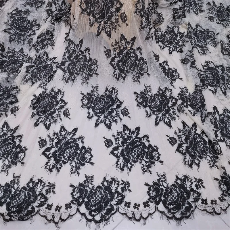 Nude Color Black Embossed Flower High Quality Eyelash Lace Fabric DIY Wedding Dress Sewing Cloth V2327
Nude Color Black Embossed Flower High Quality Eyelash Lace Fabric DIY Wedding Dress Sewing Cloth V2327