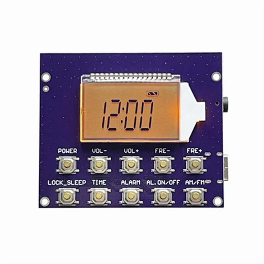 

Full-band MW FM SW Radio Receiver Module Digital Clock LED Display 87-108MHz Frequency Modulation Station Auto Storage