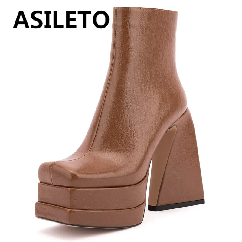 ASILETO Ladies Mid Calf Boots Square Toe Chunky Heels 14.5cm Platform 5cm Solid Plus Size 34-43 Concise Dating Footware S4150
ASILETO Ladies Mid Calf Boots Square Toe Chunky Heels 14.5cm Platform 5cm Solid Plus Size 34-43 Concise Dating Footware S4150