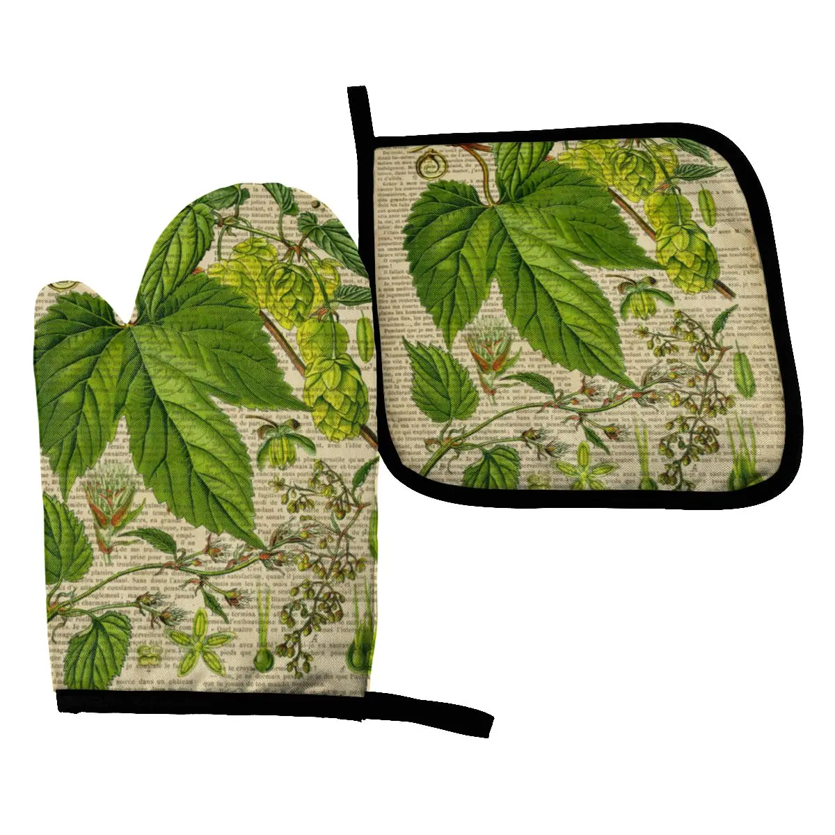 Botanical Print Old Book Oven Mitts Potholder Mat Baking Oven Kitchen Cooking Gloves BBQ Microwave Insulation Pad Polyester
Botanical Print Old Book Oven Mitts Potholder Mat Baking Oven Kitchen Cooking Gloves BBQ Microwave Insulation Pad Polyester