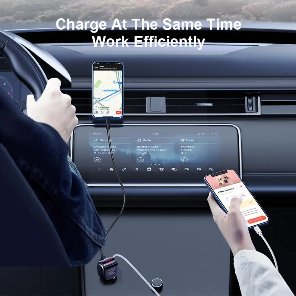 Bluetooth 5.0 FM Car Transmitter DC12-24V Wireless Stereo Music MP3 Player Dual USB Car Charger For Car Auto Accessories Y4O7
Bluetooth 5.0 FM Car Transmitter DC12-24V Wireless Stereo Music MP3 Player Dual USB Car Charger For Car Auto Accessories Y4O7
