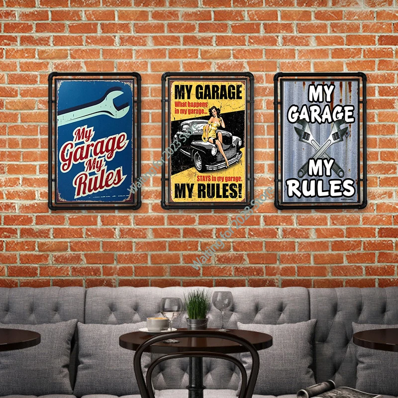 My Garage My Rules Car Iron Sign Metal Decoration Vintage Tin Plaque Mechanic Modern Home Retro Plate Rectangle Poster 20x30cm
My Garage My Rules Car Iron Sign Metal Decoration Vintage Tin Plaque Mechanic Modern Home Retro Plate Rectangle Poster 20x30cm