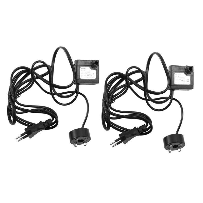 2X 3W Submersible Water Pumps With 4-LED Light Pump Aquarium Fountain Fish Pond Tank EU Plug
2X 3W Submersible Water Pumps With 4-LED Light Pump Aquarium Fountain Fish Pond Tank EU Plug