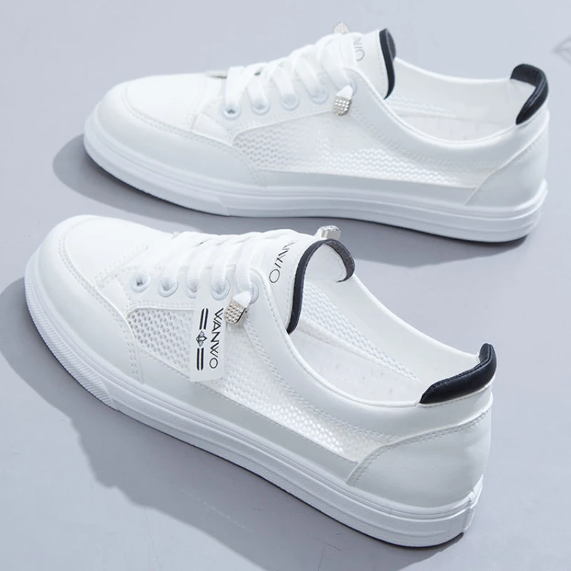 Women Sneakers Women's Vulcanize Shoes Spring Autumn Breathable Flats Solid Color Mesh Shoes Young Woman Casual White Shoes
Women Sneakers Women's Vulcanize Shoes Spring Autumn Breathable Flats Solid Color Mesh Shoes Young Woman Casual White Shoes