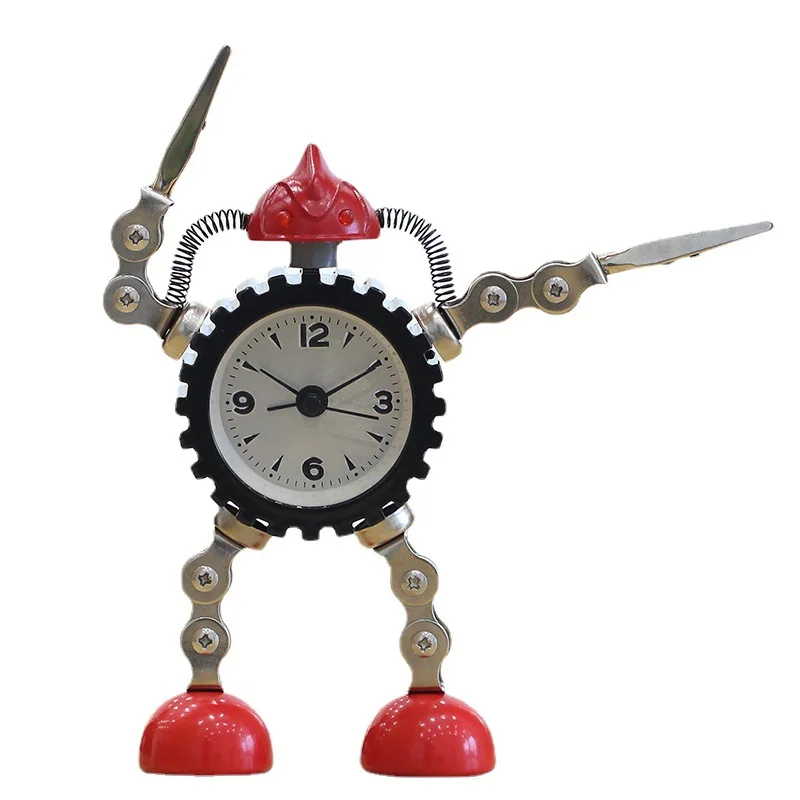 Gear Robot Desktop Alarm Clock Creative Student Silent Time Clocks for Home Bedroom Office Desk Decoration Children Gift
Gear Robot Desktop Alarm Clock Creative Student Silent Time Clocks for Home Bedroom Office Desk Decoration Children Gift
