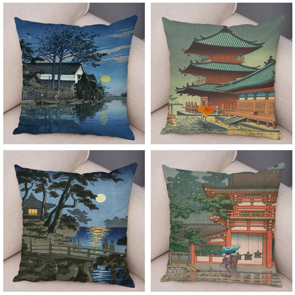 Украшение для дома, наволочка в стиле японского пейзажа, ретро, красивый декоративный диван, декоративная подушка
Украшение для дома, наволочка в стиле японского пейзажа, ретро, красивый декоративный диван, декоративная подушка