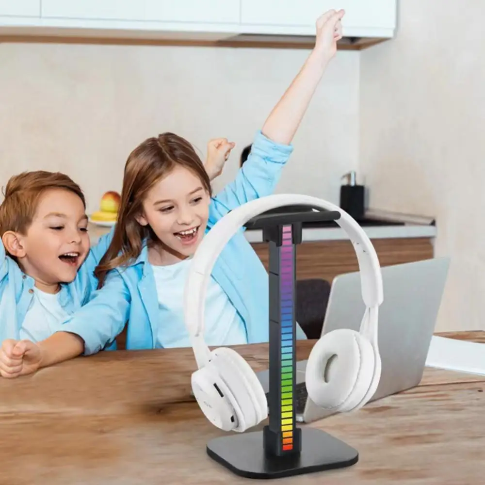 Rgb Lighted Gaming Earphones Stand Oice-activated Rhythm Light Headphone Stand Usb Ports Earbuds Hanger With Microphone
Rgb Lighted Gaming Earphones Stand Oice-activated Rhythm Light Headphone Stand Usb Ports Earbuds Hanger With Microphone