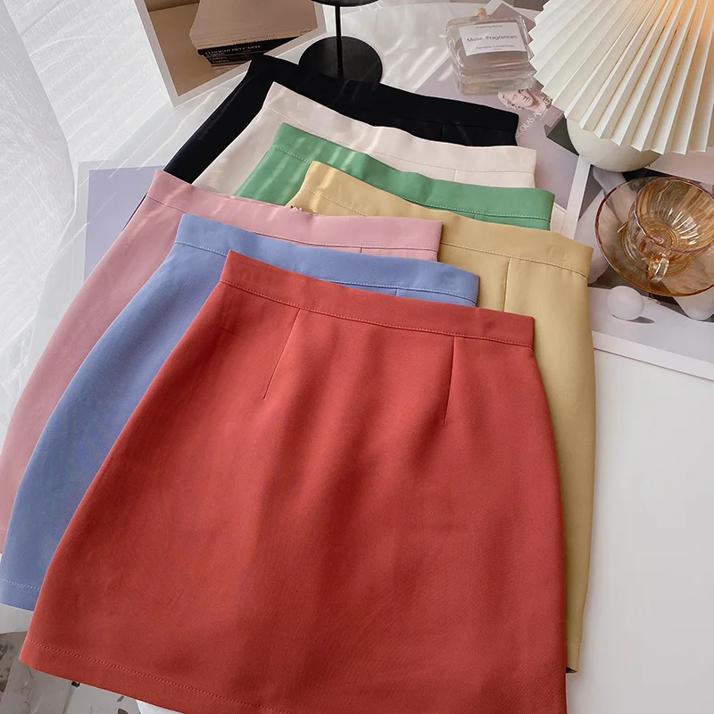 Solid High Waist A-line Skirt Women Spring 2022 Korean Style Red Blue Pink Mini Skirts
Solid High Waist A-line Skirt Women Spring 2022 Korean Style Red Blue Pink Mini Skirts