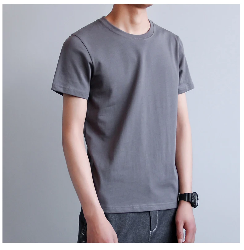 M5182 Short-sleeved t-shirt men's summer men's all-match clothes thin cotton solid color half-sleeve t-shirt
M5182 Short-sleeved t-shirt men's summer men's all-match clothes thin cotton solid color half-sleeve t-shirt