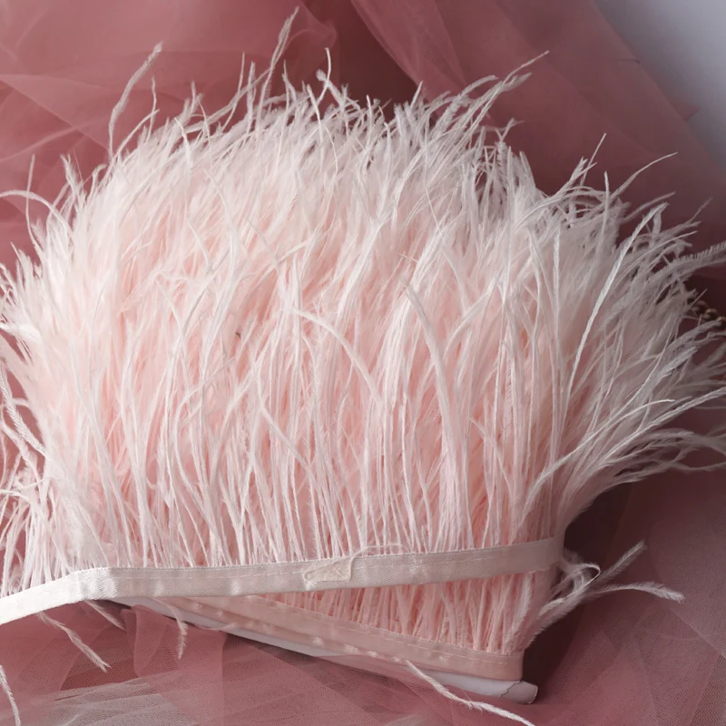 Baby Pink Ostrich Feather Trimming Party Birthday Dress Sewing Accessories 10-15cm Length Real Ostrich feathers Lace Ribbon Diy
Baby Pink Ostrich Feather Trimming Party Birthday Dress Sewing Accessories 10-15cm Length Real Ostrich feathers Lace Ribbon Diy