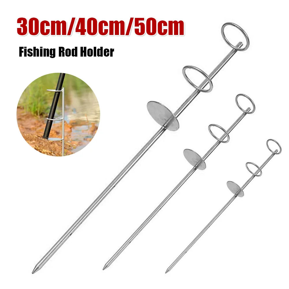 30/40/50cm Portable Fishing Rod Holder Support Stainless Steel Ground Spike Rod Rest Stand Bank Fishing Ground Rod Holder Tackle
30/40/50cm Portable Fishing Rod Holder Support Stainless Steel Ground Spike Rod Rest Stand Bank Fishing Ground Rod Holder Tackle