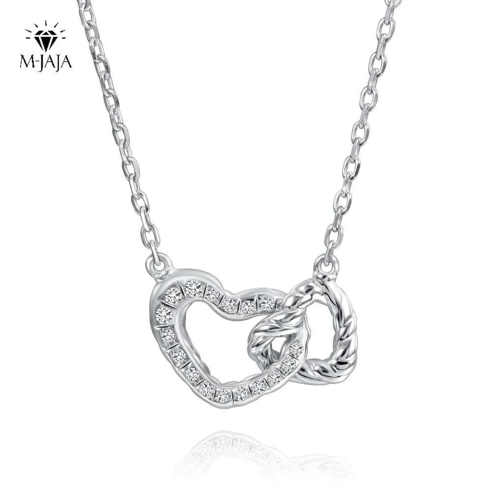 M-JAJA New Moissanite Heart Necklace 925 Sterling Silver Adjustable Fashion Pendant Necklace Valentine's Day Gift Fine Jewelry
M-JAJA New Moissanite Heart Necklace 925 Sterling Silver Adjustable Fashion Pendant Necklace Valentine's Day Gift Fine Jewelry