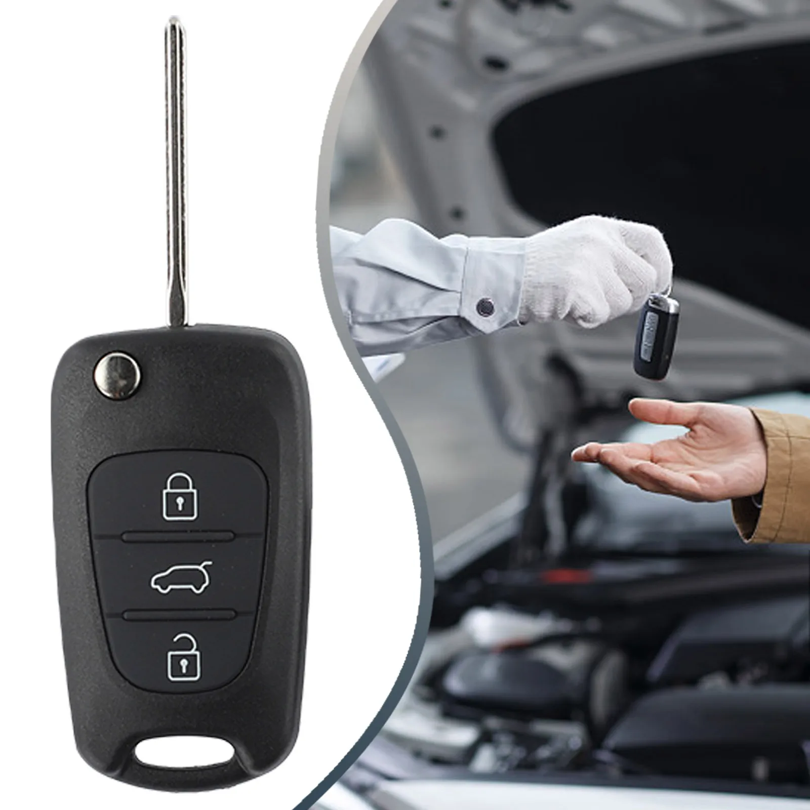 3 Buttons Flip Key Fob Case Shell Cover Fits For Hyundai I20 I30 X35 IX20 Veloster Car Alarm Housing
3 Buttons Flip Key Fob Case Shell Cover Fits For Hyundai I20 I30 X35 IX20 Veloster Car Alarm Housing