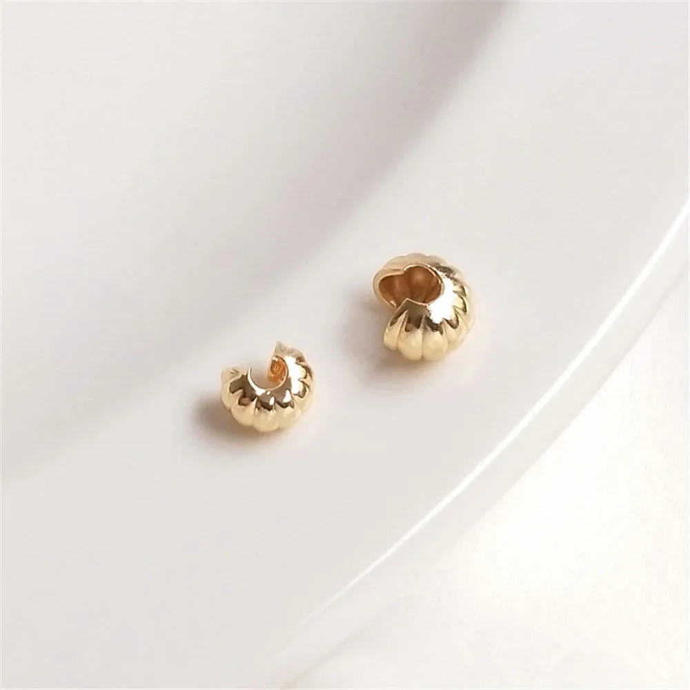 14K Gold Filled Plated Pumpkin grain half moon bag buckle crescent C buckle bag positioning bead bracelet end buckle DIY
14K Gold Filled Plated Pumpkin grain half moon bag buckle crescent C buckle bag positioning bead bracelet end buckle DIY