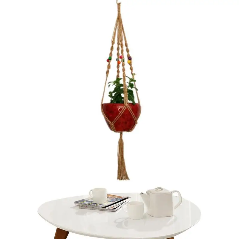 Handmade Colorful Macrame Plant Hangers Indoor Outdoor Flower Hanging Basket Cotton Rope 4 Legs Balcony Pot Hanger Room Decor
Handmade Colorful Macrame Plant Hangers Indoor Outdoor Flower Hanging Basket Cotton Rope 4 Legs Balcony Pot Hanger Room Decor