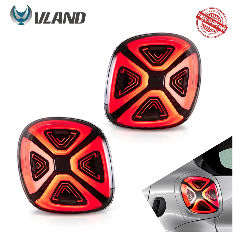 VLAND Taillight Assembly for Smart Fortwo C453 2014-2019 Smart Forfour W453 LED drive light LED turn signal LED Brake Light
VLAND Taillight Assembly for Smart Fortwo C453 2014-2019 Smart Forfour W453 LED drive light LED turn signal LED Brake Light