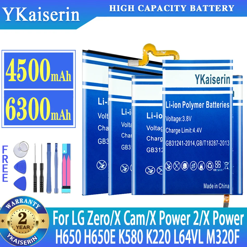 YKaiserin Battery For LG Zero H650 H740 F620 LS675 X-Cam K580 F690 X-Power 2 K220 L64VL L63BL M320F M322 K10 Power M320 M320DSN
YKaiserin Battery For LG Zero H650 H740 F620 LS675 X-Cam K580 F690 X-Power 2 K220 L64VL L63BL M320F M322 K10 Power M320 M320DSN
