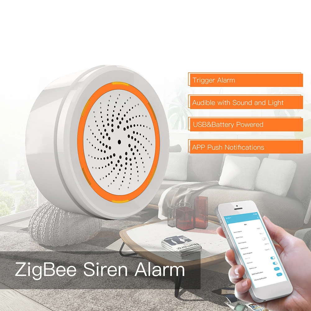 Hotest Tuya Wireless Siren Alarm Sound Light Sensor Battery Built-in ZigBee Sensor Temperature Humidity Alarm Sirens Smart Home
Hotest Tuya Wireless Siren Alarm Sound Light Sensor Battery Built-in ZigBee Sensor Temperature Humidity Alarm Sirens Smart Home