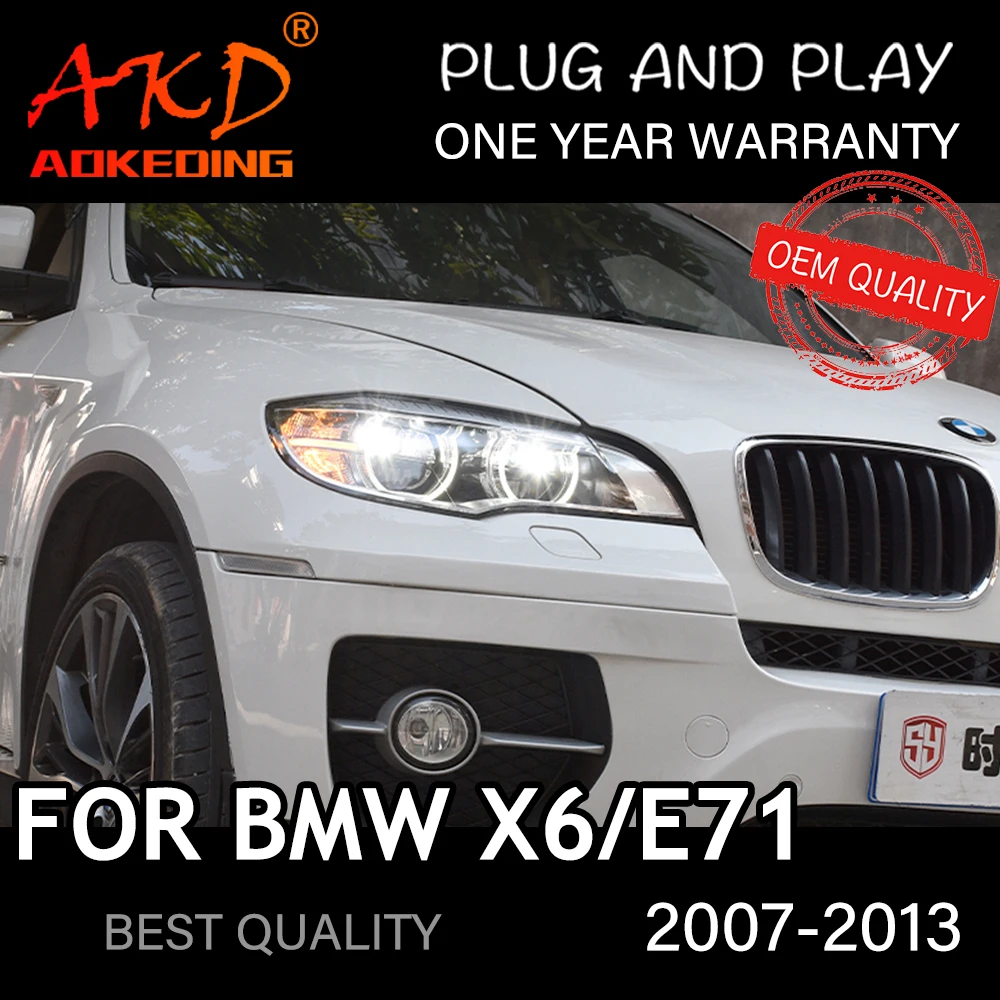 Фары для BMW X6 E71 2007-2013, автомобильные светодиодные фары DRL Hella 5, ксеноновые линзы Hid H7 X5 E70, автомобильные аксессуары
Фары для BMW X6 E71 2007-2013, автомобильные светодиодные фары DRL Hella 5, ксеноновые линзы Hid H7 X5 E70, автомобильные аксессуары