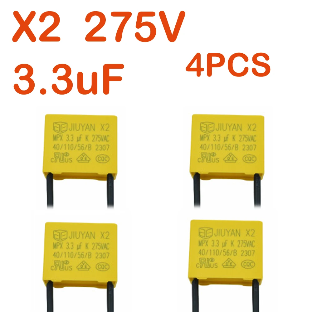Защитный конденсатор 3,3 мкФ X2, 275 В переменного тока, полипропиленовая пленка, для светодиодных фонарей, бытовой техники, сертифицирован CE RoHS
Защитный конденсатор 3,3 мкФ X2, 275 В переменного тока, полипропиленовая пленка, для светодиодных фонарей, бытовой техники, сертифицирован CE RoHS