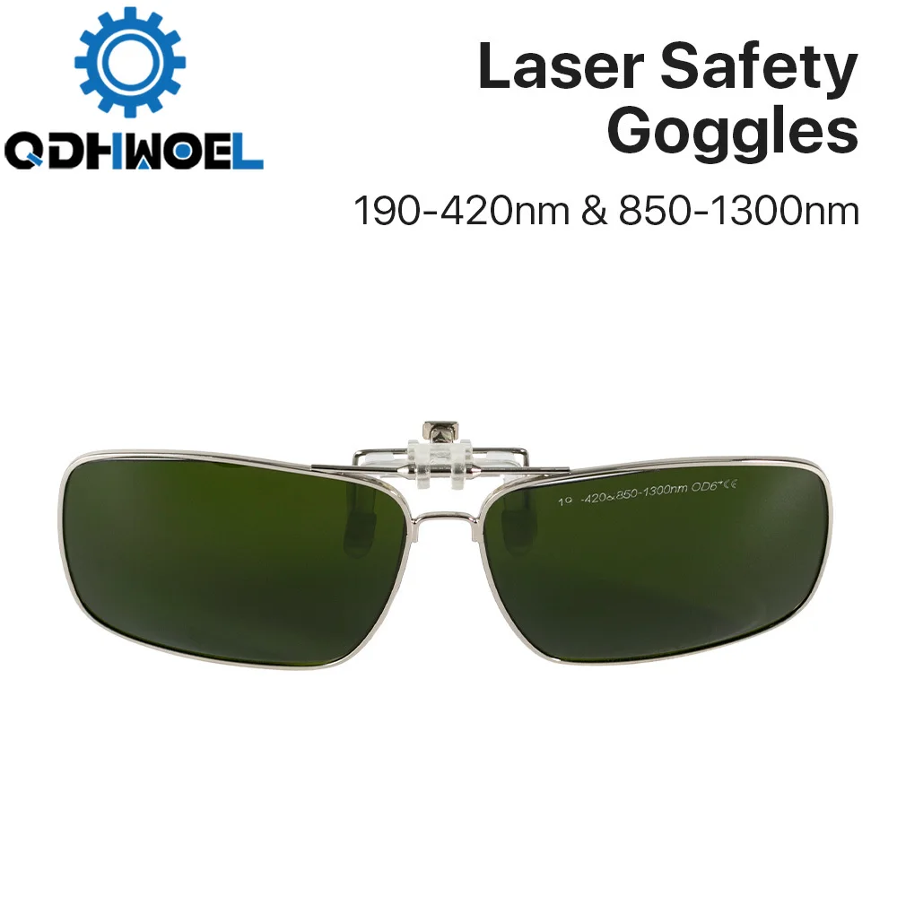 1064nm Clip-on Laser Safety Goggles 190-420nm & 850-1300nm OD6+ CE Protective Goggles For Fiber Laser Marking & Cutting
1064nm Clip-on Laser Safety Goggles 190-420nm & 850-1300nm OD6+ CE Protective Goggles For Fiber Laser Marking & Cutting