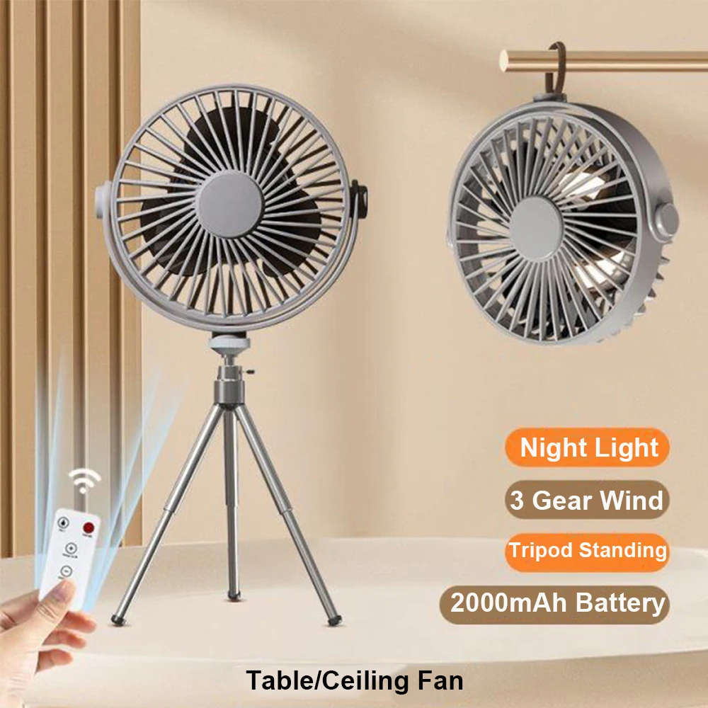 Remote Control Floor Table Air Cooler Mini Portable Ceiling Fan 360° Rotation 3-speed Wind Wireless for Camping Home Night Light
Remote Control Floor Table Air Cooler Mini Portable Ceiling Fan 360° Rotation 3-speed Wind Wireless for Camping Home Night Light