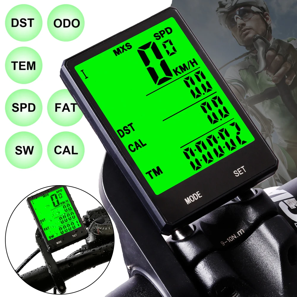 2.8" Bicycle Computer Wireless Wired Bike Computer Rainproof Speedometer Odometer Stopwatch for Cycling Accessories 2.0'' option
2.8" Bicycle Computer Wireless Wired Bike Computer Rainproof Speedometer Odometer Stopwatch for Cycling Accessories 2.0'' option