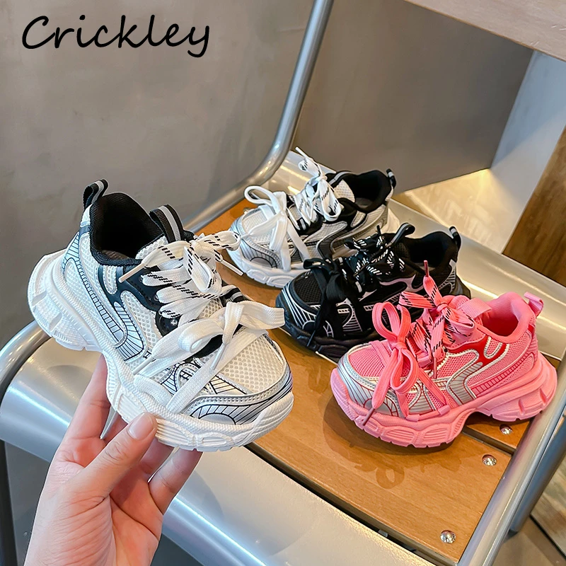 Fashion Patchwork Girls Boys Sneakers Design Mesh Hook Loop Children Running Shoes Breathable Soft Bottom Kids Sport Shoes
Fashion Patchwork Girls Boys Sneakers Design Mesh Hook Loop Children Running Shoes Breathable Soft Bottom Kids Sport Shoes