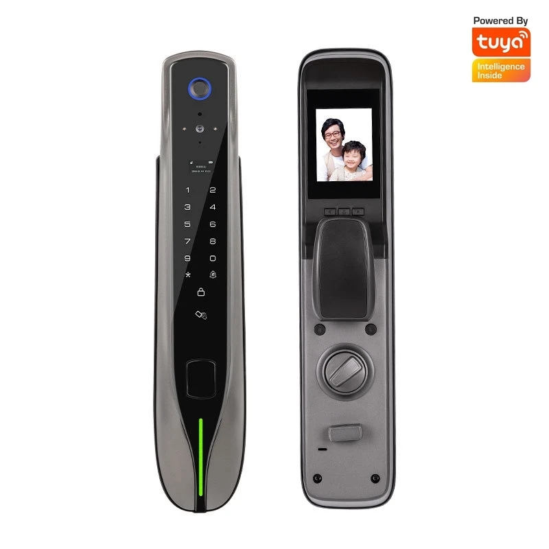 Tuya WiFi Automatic Door Lock Built-in Camera APP Remote Control Fingerprint Lock Fingerprint Password Card Key Smart Door Lock
Tuya WiFi Automatic Door Lock Built-in Camera APP Remote Control Fingerprint Lock Fingerprint Password Card Key Smart Door Lock