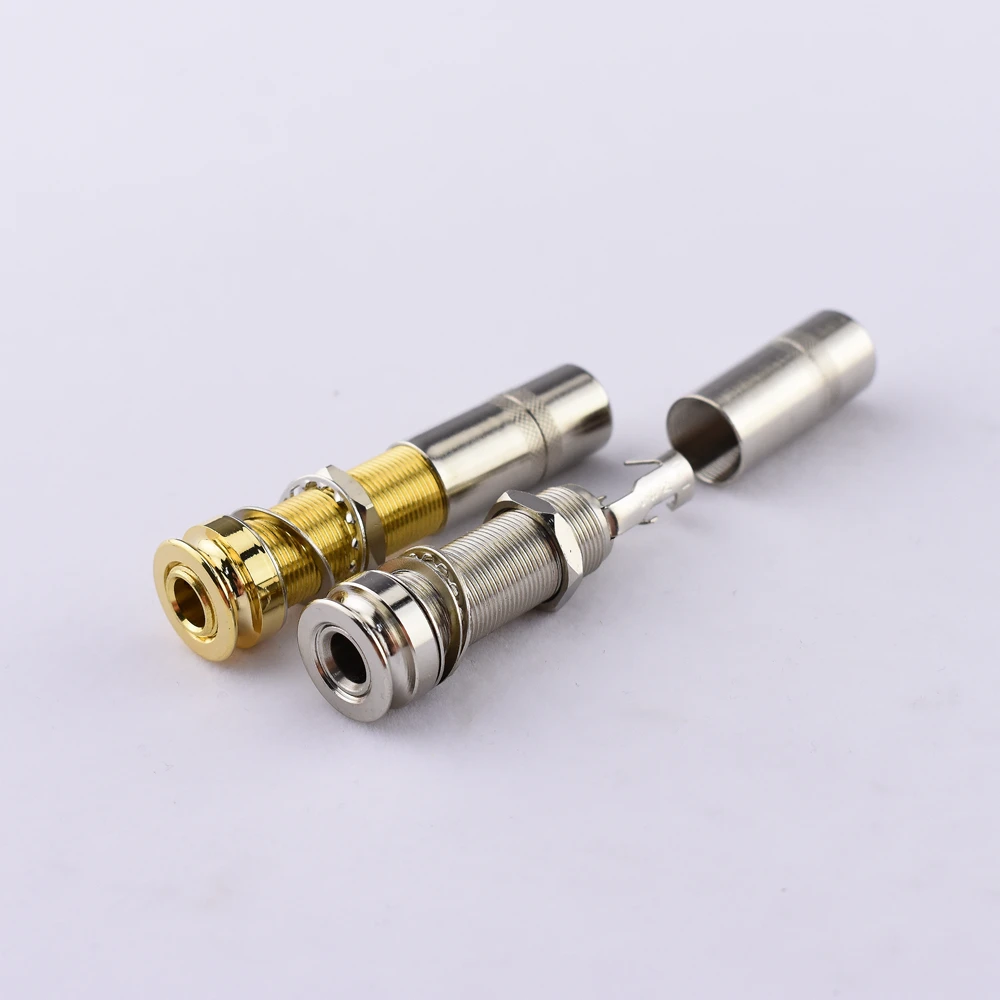 1 Piece Long Threaded Stereo Output Jack For Acoustic Guitar - Made in Korea
1 Piece Long Threaded Stereo Output Jack For Acoustic Guitar - Made in Korea