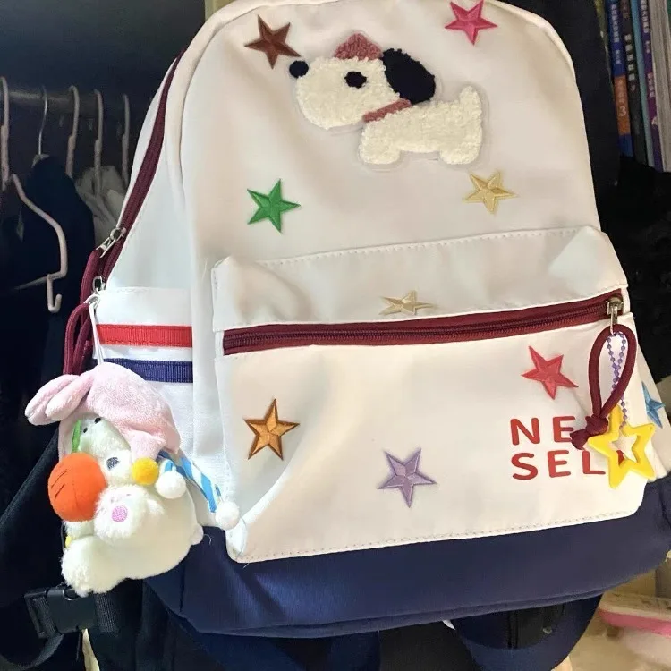 American Kawaii Dog Star School Backpacks 2023 New Large Capacity White Bag Y2k Fashion Travel Casual Lightweight Bookbag
American Kawaii Dog Star School Backpacks 2023 New Large Capacity White Bag Y2k Fashion Travel Casual Lightweight Bookbag