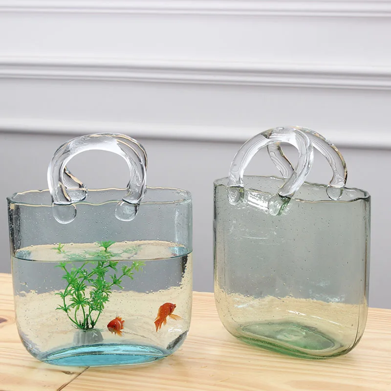 Nordic Creative Shopping Basket Vase Glass Transparent Living Room Flower Arrangement Vase Dining Table Decoration Gradient Vase
Nordic Creative Shopping Basket Vase Glass Transparent Living Room Flower Arrangement Vase Dining Table Decoration Gradient Vase