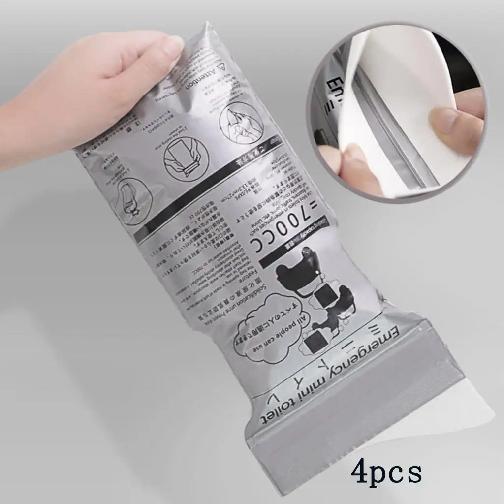 4Pcs 700ml Unisex Disposable Urine Bags/ Camping Pee Bags/ Urinal Toilet Emergency for Kids Outdoor Sports Car Backpacking
4Pcs 700ml Unisex Disposable Urine Bags/ Camping Pee Bags/ Urinal Toilet Emergency for Kids Outdoor Sports Car Backpacking