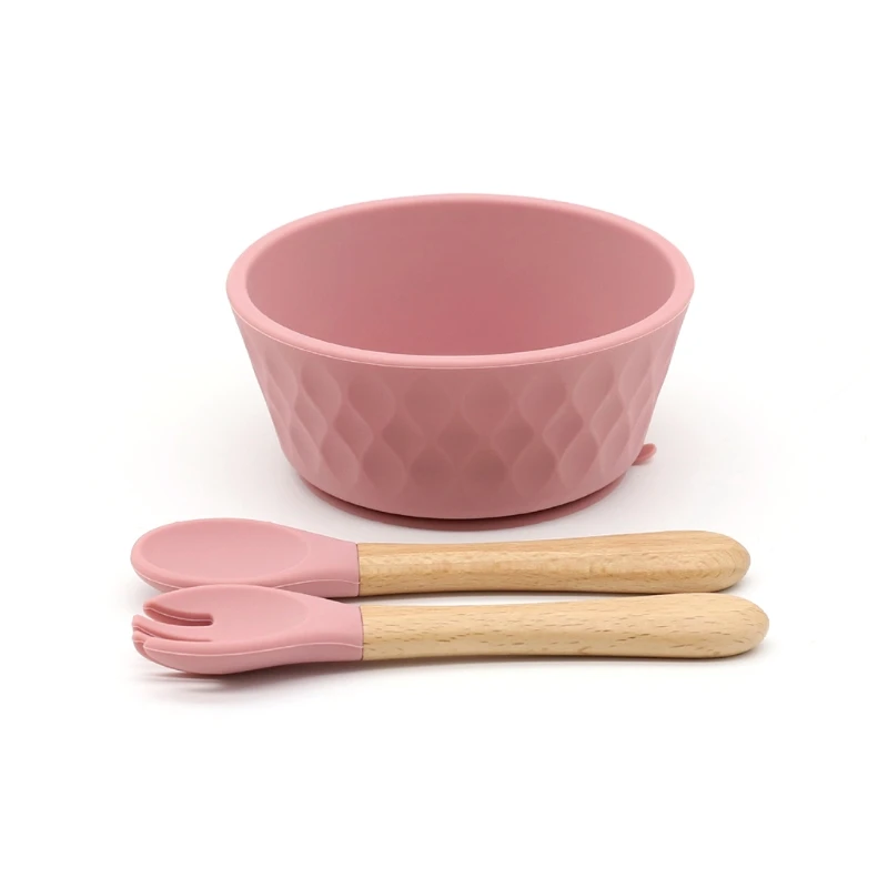 3 Pcs Baby Food Grade Silicone Suction Feeding Bowl Spoon Fork Set Non-slip Dishes Utensil Tableware for Newborn Gifts
3 Pcs Baby Food Grade Silicone Suction Feeding Bowl Spoon Fork Set Non-slip Dishes Utensil Tableware for Newborn Gifts