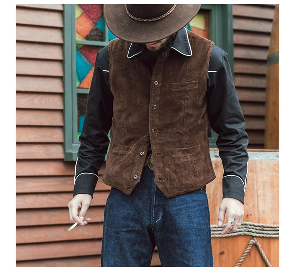 Sleeveless Men Corduroy Slim Fit Single Breasted V Neck Padded Vest Work Clothes Summer Coat Men's Winter Vests for Work Jackets
Sleeveless Men Corduroy Slim Fit Single Breasted V Neck Padded Vest Work Clothes Summer Coat Men's Winter Vests for Work Jackets