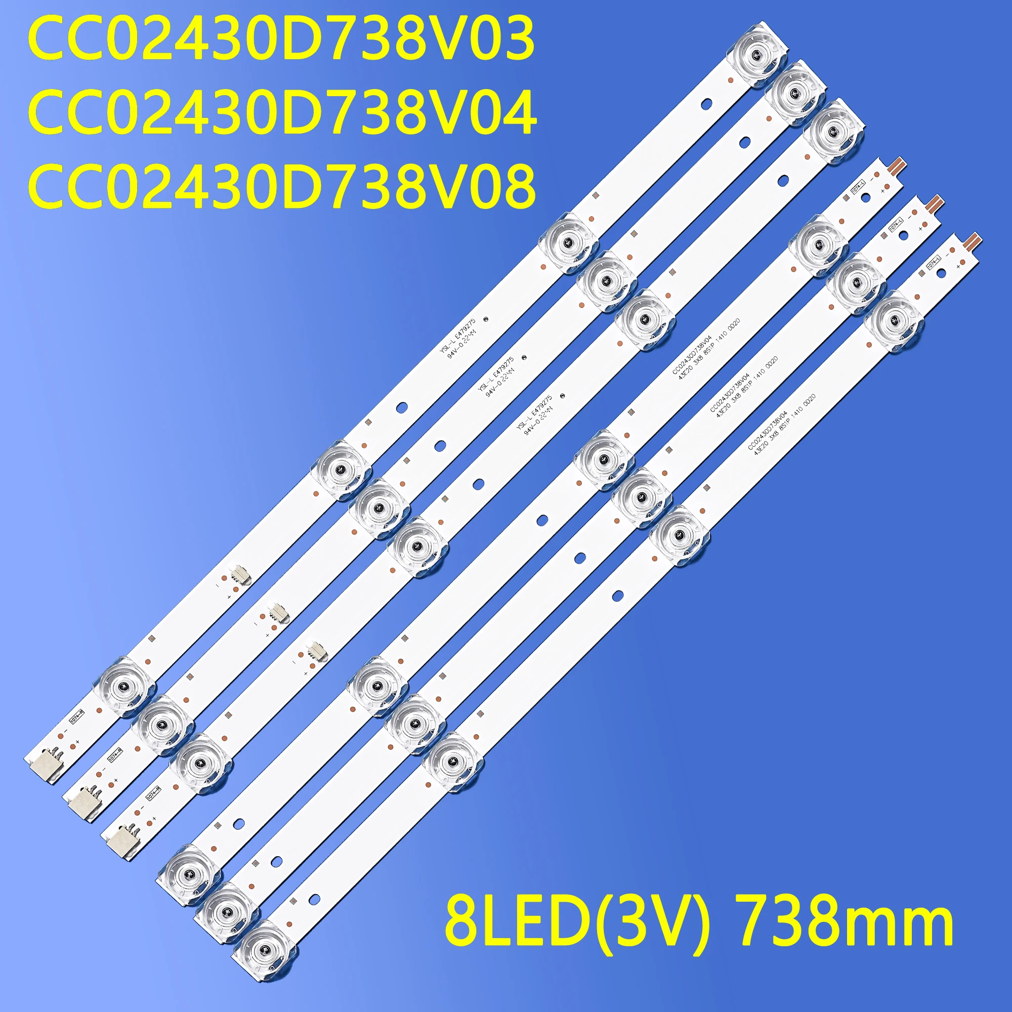 Подсветка 2TV cc02430d738v04 cc02430d738v08 для фонарика lc430желаяsh A1 LIBEN LED43ST282T2 dexp f43e8000q f43d7000q 43lst5970
Подсветка 2TV cc02430d738v04 cc02430d738v08 для фонарика lc430желаяsh A1 LIBEN LED43ST282T2 dexp f43e8000q f43d7000q 43lst5970