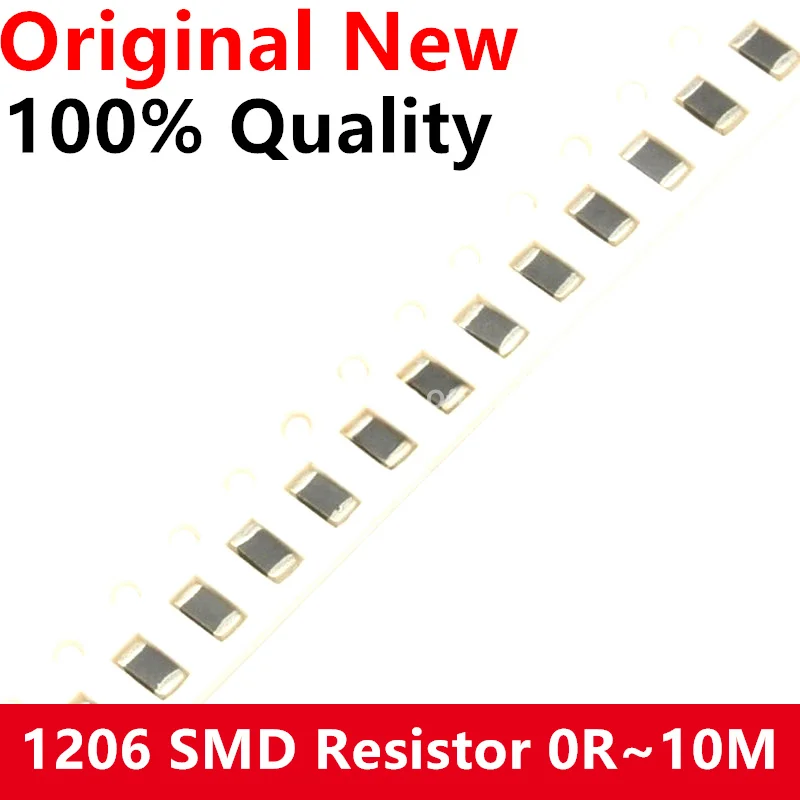 100Pcs 1206 SMD resistor 0R ~ 10M 1/2W 0 1 10 100 150 220 330 ohm 1K 2.2K 10K 100K 0R 1R 10R 100R 150R 220R 330R 
100Pcs 1206 SMD resistor 0R ~ 10M 1/2W 0 1 10 100 150 220 330 ohm 1K 2.2K 10K 100K 0R 1R 10R 100R 150R 220R 330R