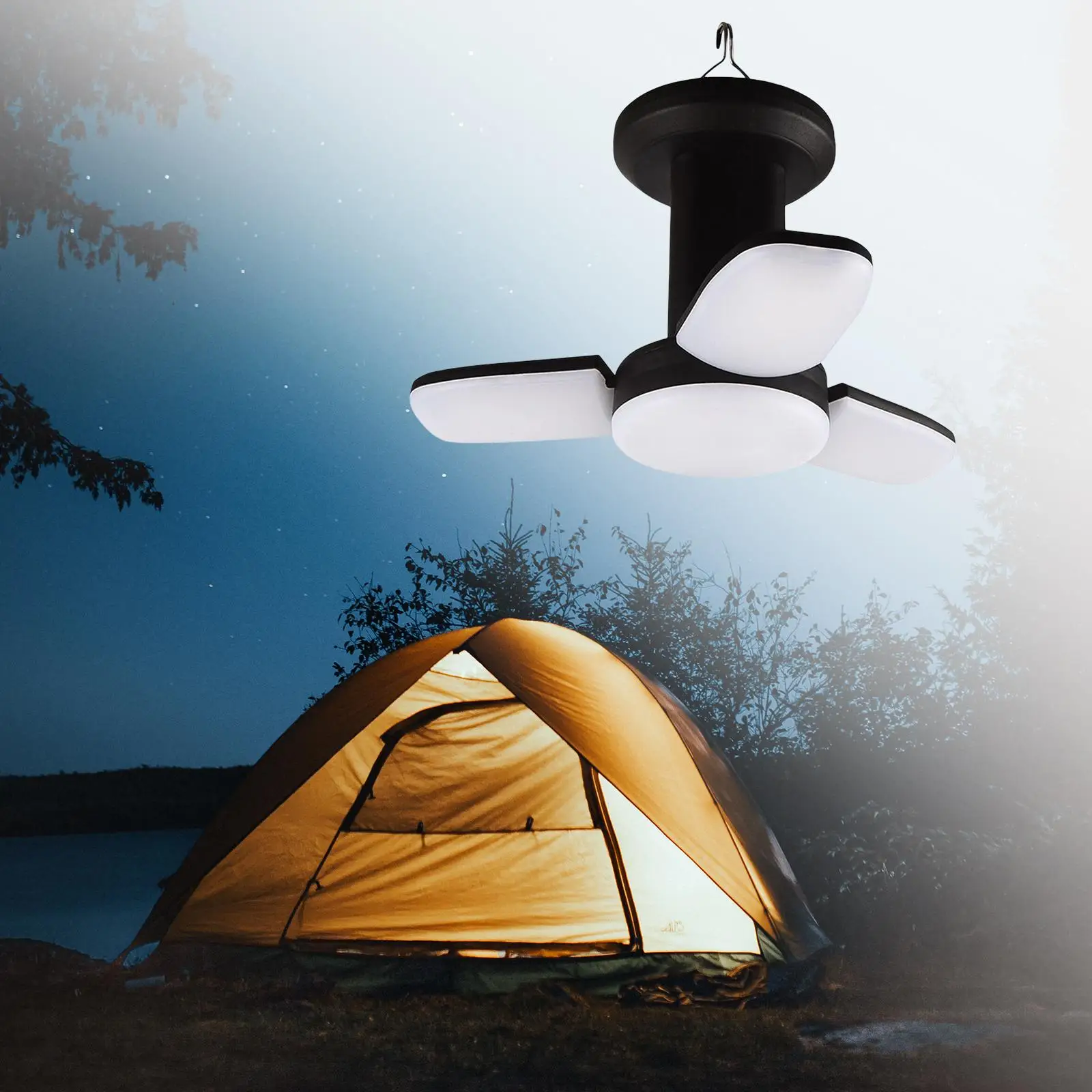 Solar Camping Lantern with Hook 6 Modes Rechargeable LED Camping Light Outdoor Emergency Lights for Adventure Hiking Backpacking
Solar Camping Lantern with Hook 6 Modes Rechargeable LED Camping Light Outdoor Emergency Lights for Adventure Hiking Backpacking