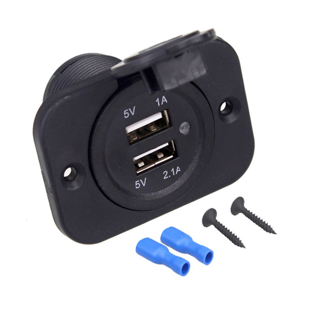 12-24V Charger Dual USB Charger Charger 5V/2.1A+5V/1.0A Black Charger Socket Dual USB Universal Brand New Easy To Installtion
12-24V Charger Dual USB Charger Charger 5V/2.1A+5V/1.0A Black Charger Socket Dual USB Universal Brand New Easy To Installtion