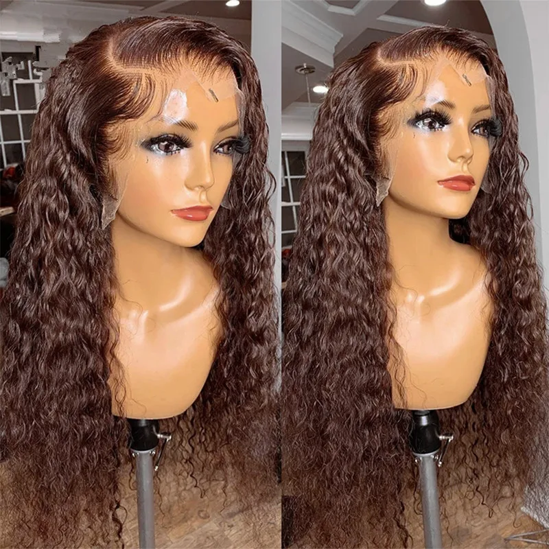 Preplucked Soft 180%Density 26Inch Long Brown Kinky Curly Natural Hairline Glueless Lace Front Wig For Women Babyhair
Preplucked Soft 180%Density 26Inch Long Brown Kinky Curly Natural Hairline Glueless Lace Front Wig For Women Babyhair
