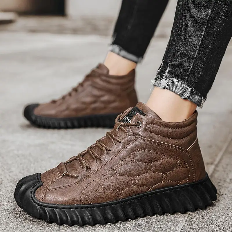 Labor Protection Men's Autumn Black All-Match High-Top Worker Boots Men's Thick-Soled High Heel Spring and Aut
Labor Protection Men's Autumn Black All-Match High-Top Worker Boots Men's Thick-Soled High Heel Spring and Aut