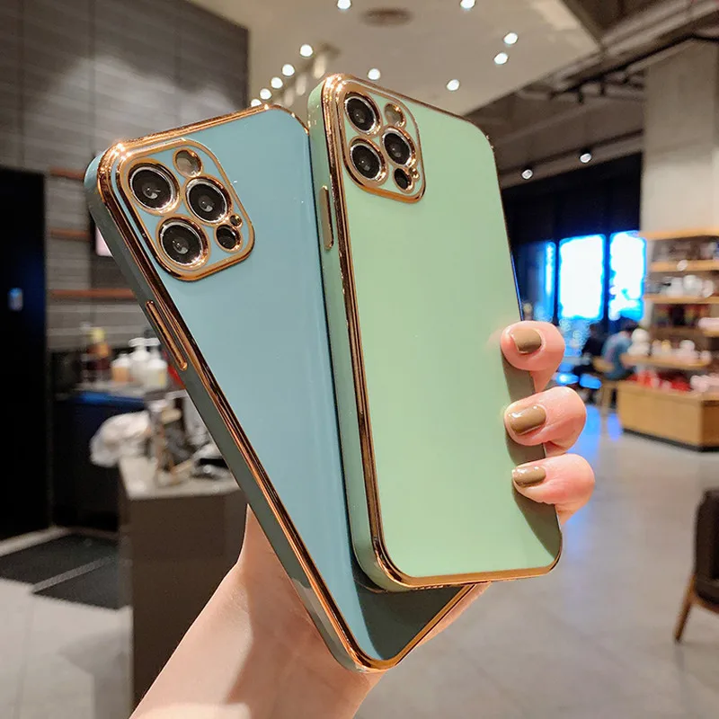 JOME Ottwn Solid Plating Lens Protection Phone Case For iPhone 12 Pro Max 11 13 Pro Max X XR XS Max 7 8 6 Plus Soft TPU Cover
JOME Ottwn Solid Plating Lens Protection Phone Case For iPhone 12 Pro Max 11 13 Pro Max X XR XS Max 7 8 6 Plus Soft TPU Cover