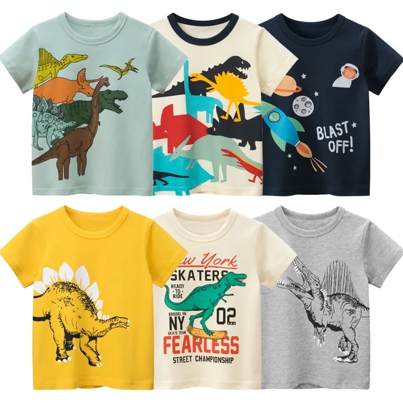 Children Clothes Summer Short Sleeve T Shirt Kids Boy Dinosaur Cartoon Tops Baby Clothes Soft Casual Underwear Cotton T-shirt
Children Clothes Summer Short Sleeve T Shirt Kids Boy Dinosaur Cartoon Tops Baby Clothes Soft Casual Underwear Cotton T-shirt