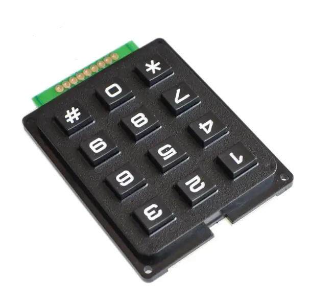 

SCM Keyboard Key Matrix Keyboard 3*4/3X4 Keyboard 12 Key Keyboard Module For Arduino