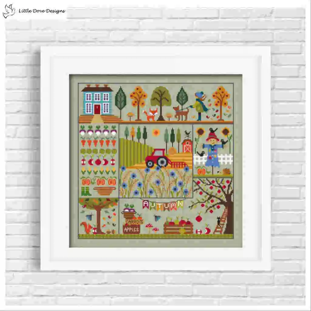 

Top Quality Lovely Hot Sell Counted Cross Stitch Kit Old World Holiday Autumn Scenery 43-43