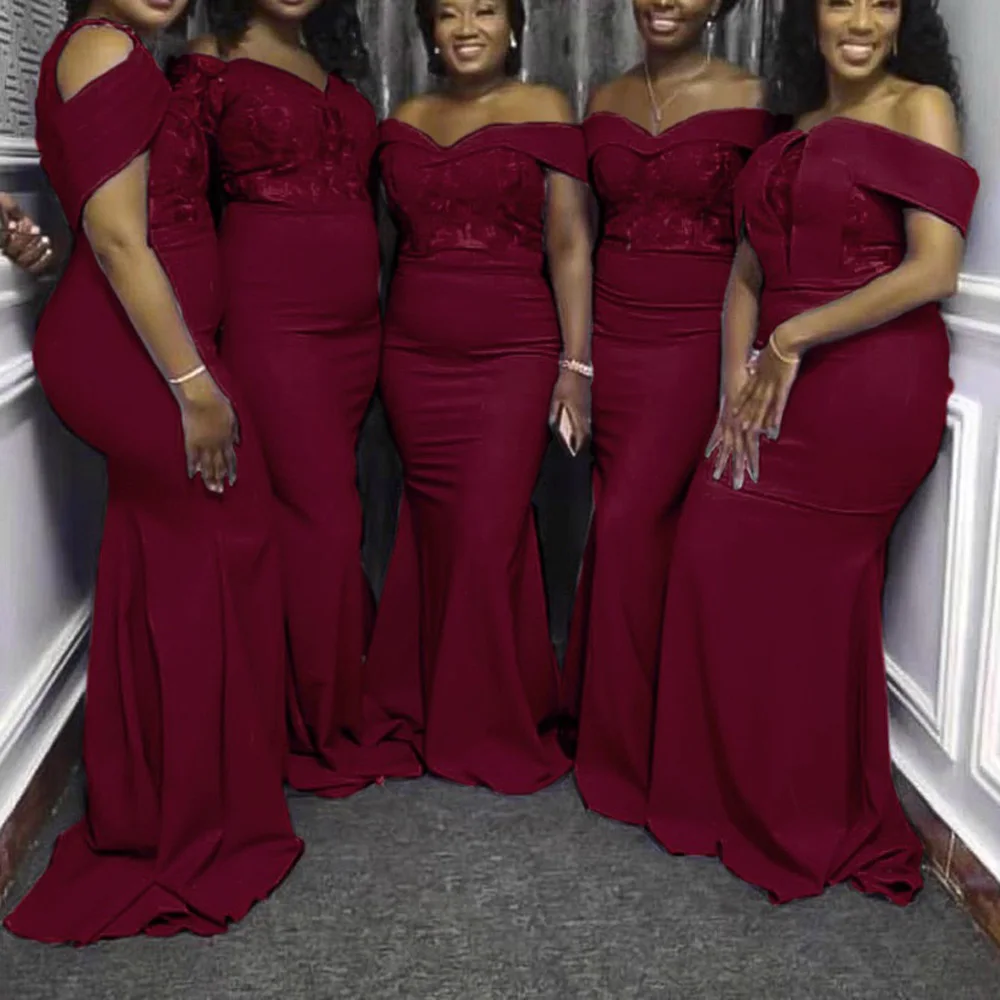 Bridesmaids Dresses Wedding for Women High Quality Off the Shoulder Bodycon Floor Length Elegant Sexy Wedding Clothes Wholesale
Bridesmaids Dresses Wedding for Women High Quality Off the Shoulder Bodycon Floor Length Elegant Sexy Wedding Clothes Wholesale